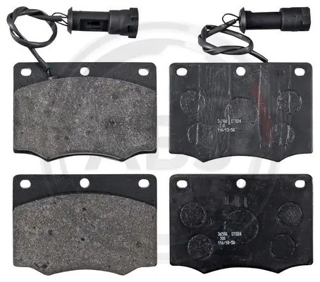 комплект спирачно феродо, дискови спирачки A.B.S.              