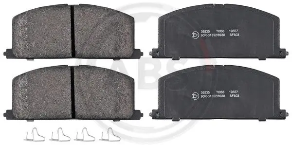 комплект спирачно феродо, дискови спирачки A.B.S.              