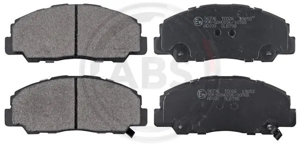 комплект спирачно феродо, дискови спирачки A.B.S.              