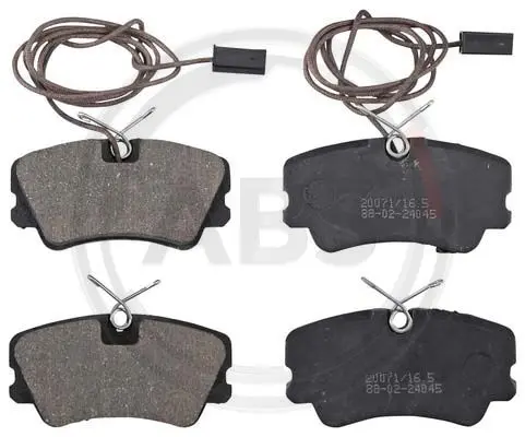 комплект спирачно феродо, дискови спирачки A.B.S.              