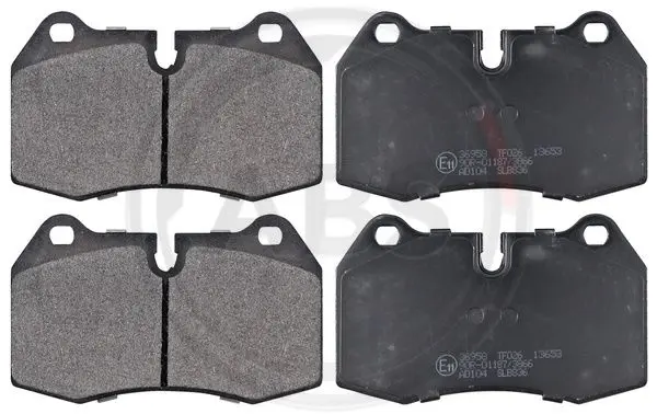 комплект спирачно феродо, дискови спирачки A.B.S.              