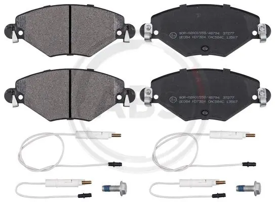 комплект спирачно феродо, дискови спирачки A.B.S.              
