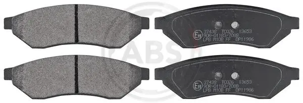 комплект спирачно феродо, дискови спирачки A.B.S.              