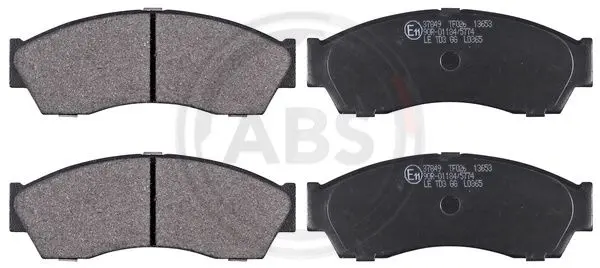 комплект спирачно феродо, дискови спирачки A.B.S.              
