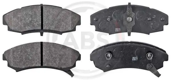 комплект спирачно феродо, дискови спирачки A.B.S.              