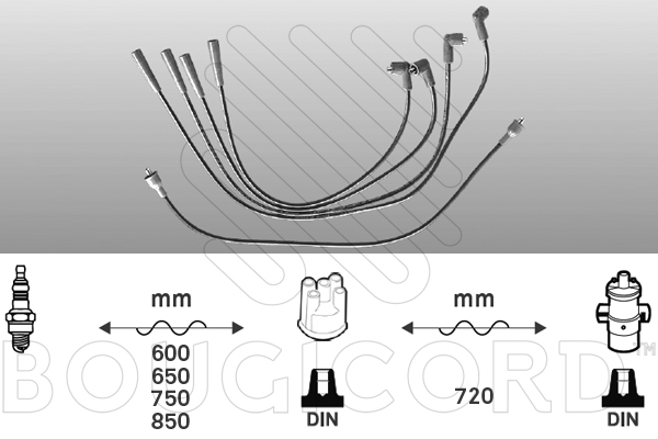 комплект запалителеи кабели EFI AUTOMOTIVE      