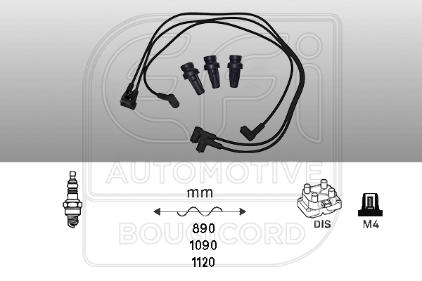 комплект запалителеи кабели EFI AUTOMOTIVE      