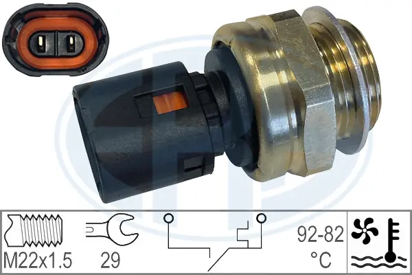 термошалтер, вентилатор на радиатора ERA                 
