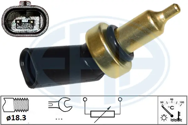 датчик, температура на охладителната течност ERA                 