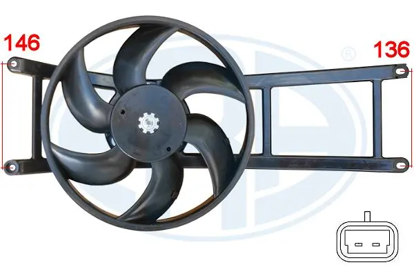 вентилатор, охлаждане на двигателя ERA                 