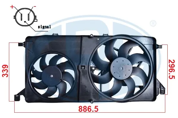 вентилатор, охлаждане на двигателя ERA                 