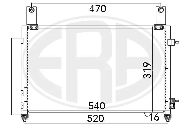 кондензатор, климатизация ERA                 
