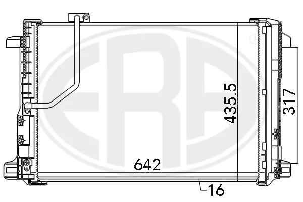 Радиатор климатик за MERCEDES-BENZ C-CLASS T-Model (S204) C 350 CDI (204.225) 667111 ERA                 