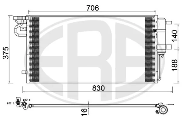 кондензатор, климатизация ERA                 