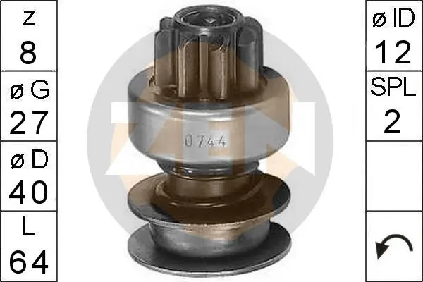 механизъм със свободен ход (бендикс), стартер ERA                 