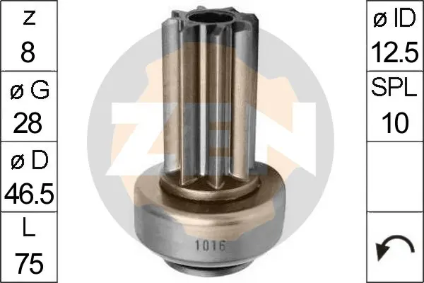 механизъм със свободен ход (бендикс), стартер ERA                 