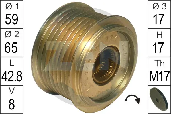 механизъм за свободен ход на генератор ERA                 