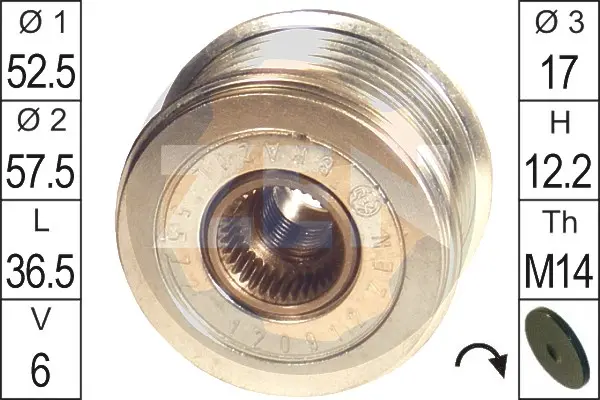 механизъм за свободен ход на генератор ERA                 