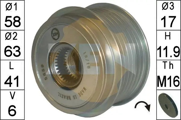 механизъм за свободен ход на генератор ERA                 