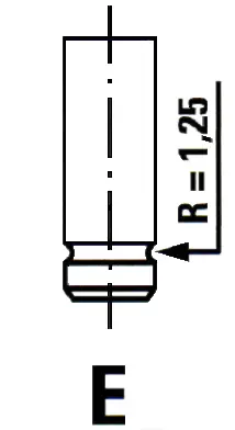 Клапани всмукателни и изпускателни за HONDA LEGEND I (HS, KA) 2.5 i (HS) VL113800 IPSA                
