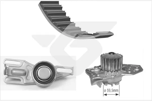 водна помпа- к-кт ангренажен ремък HUTCHINSON          