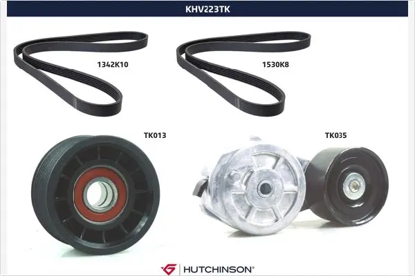 комплект пистов ремък HUTCHINSON          