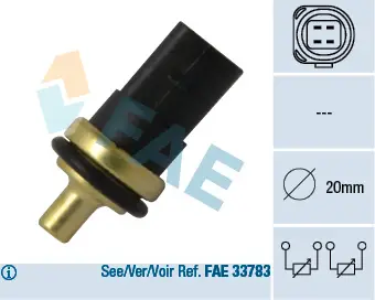 датчик, температура на охладителната течност FAE                 