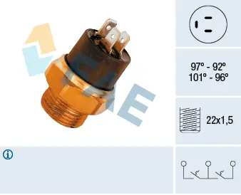 термошалтер, вентилатор на радиатора FAE                 