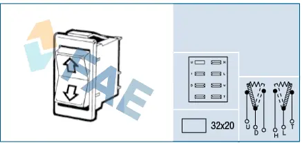 ключ(бутон), стъклоповдигане FAE                 