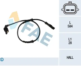 датчик, обороти на колелото FAE                 