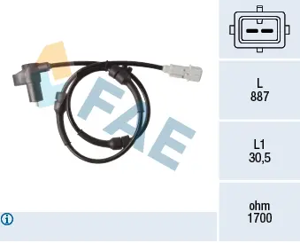 датчик, обороти на колелото FAE                 