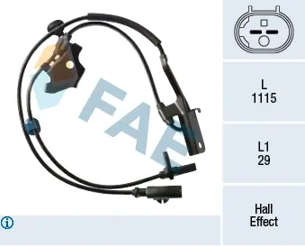 датчик, обороти на колелото FAE                 