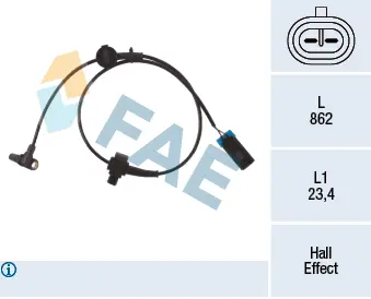 датчик, обороти на колелото FAE                 