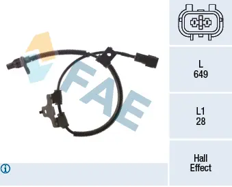 датчик, обороти на колелото FAE                 