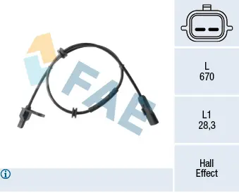 датчик, обороти на колелото FAE                 