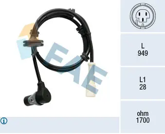 датчик, обороти на колелото FAE                 