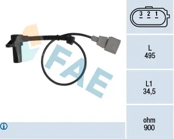 импулсен датчик, колянов вал FAE                 