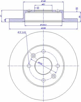спирачен диск CAR                 