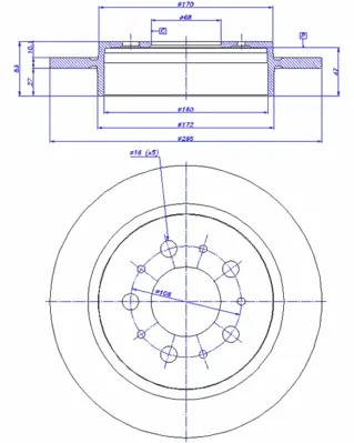 спирачен диск CAR                 