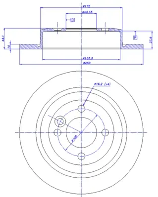 спирачен диск CAR                 