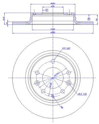 спирачен диск CAR                 