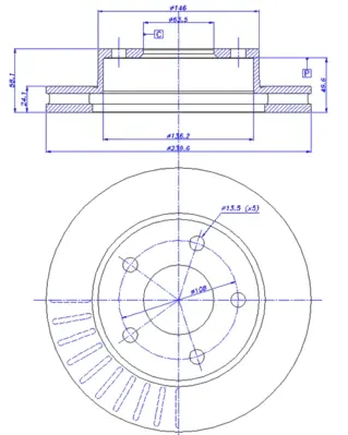 спирачен диск CAR                 