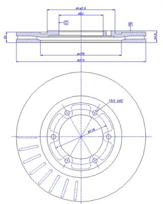 спирачен диск CAR                 