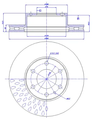 Спирачни дискове за IVECO DAILY IV (бордова) платформа/ шаси 55S18W 142.1457 CAR                 