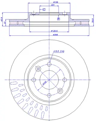 спирачен диск CAR                 