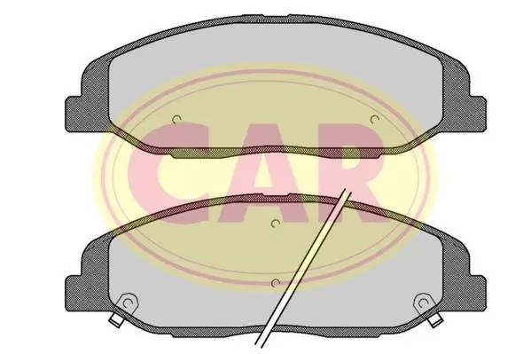 комплект спирачно феродо, дискови спирачки CAR                 