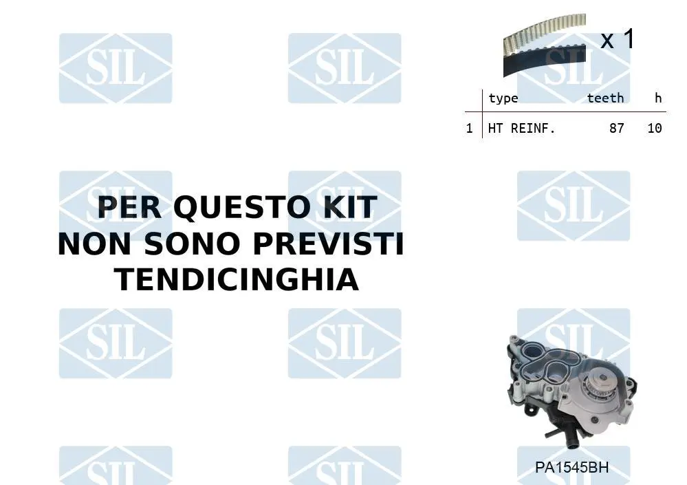 Водна помпа за AUDI A3 Sportback (8VA) 1.4 TFSI g-tron K2PA1545BH Saleri SIL          