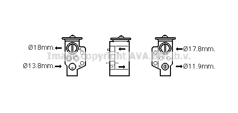 разширителен клапан, климатизация AVA QUALITY COOLING 