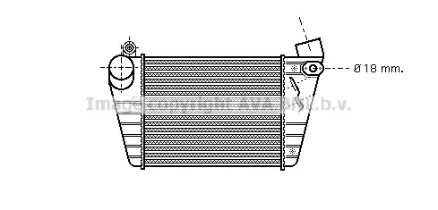 интеркулер (охладител за въздуха на турбината) AVA QUALITY COOLING 