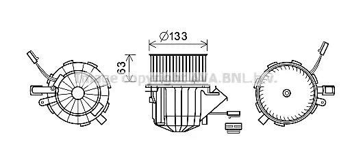 вентилатор вътрешно пространство AVA QUALITY COOLING 